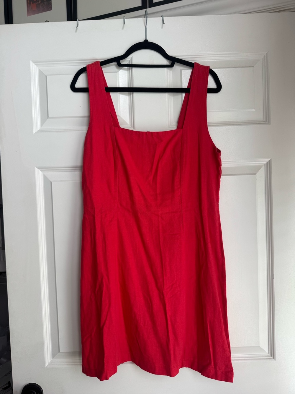 Old Navy Bright Red Sleeveless Square-Neck Mini Dress